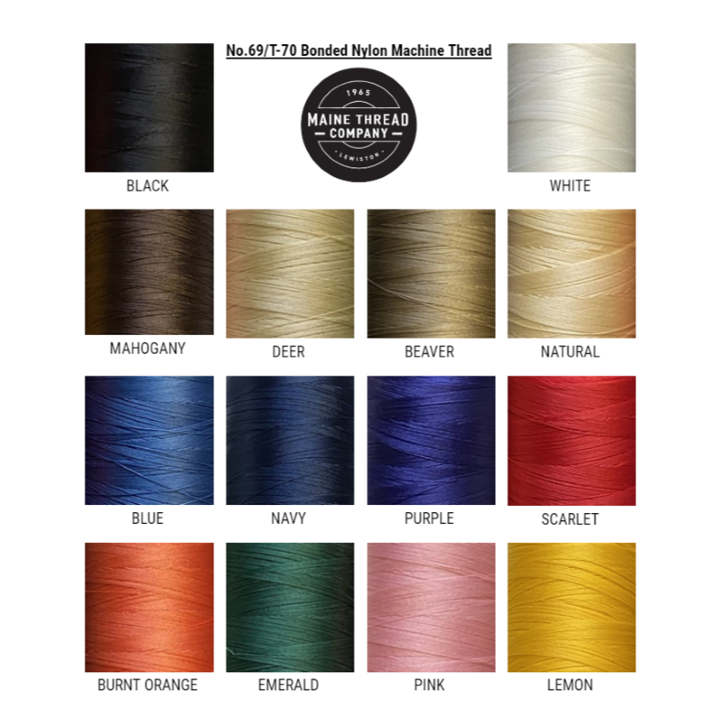 Nylon Thread Variations 69 Bonded Nylon Thread