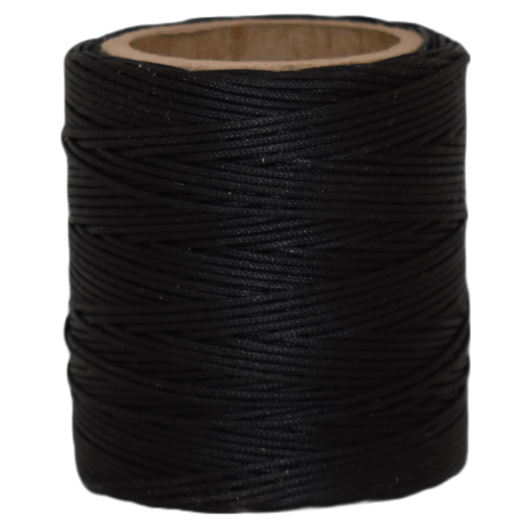 Black Braided Waxed Cord