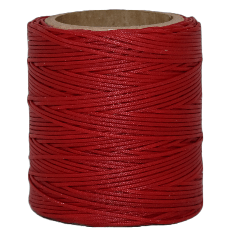 crimson waxed Brazilian cord, knotting twine, craft cord, waxed cord,  crimson cord, waxed cord, 15 yards