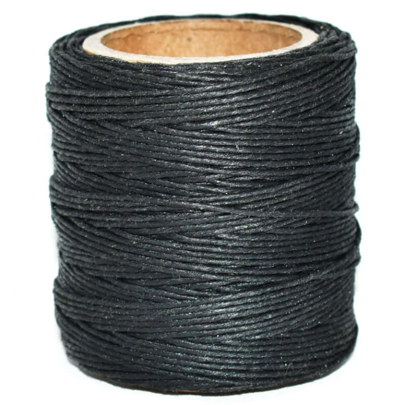 Black Twisted Waxed Cord