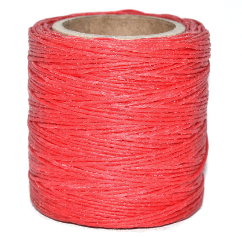 Flame Red Twisted Waxed Cord