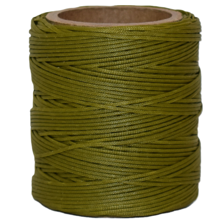 Olive Braided Waxed Cord